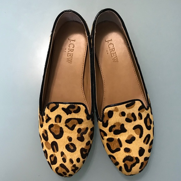 j crew factory leopard flats